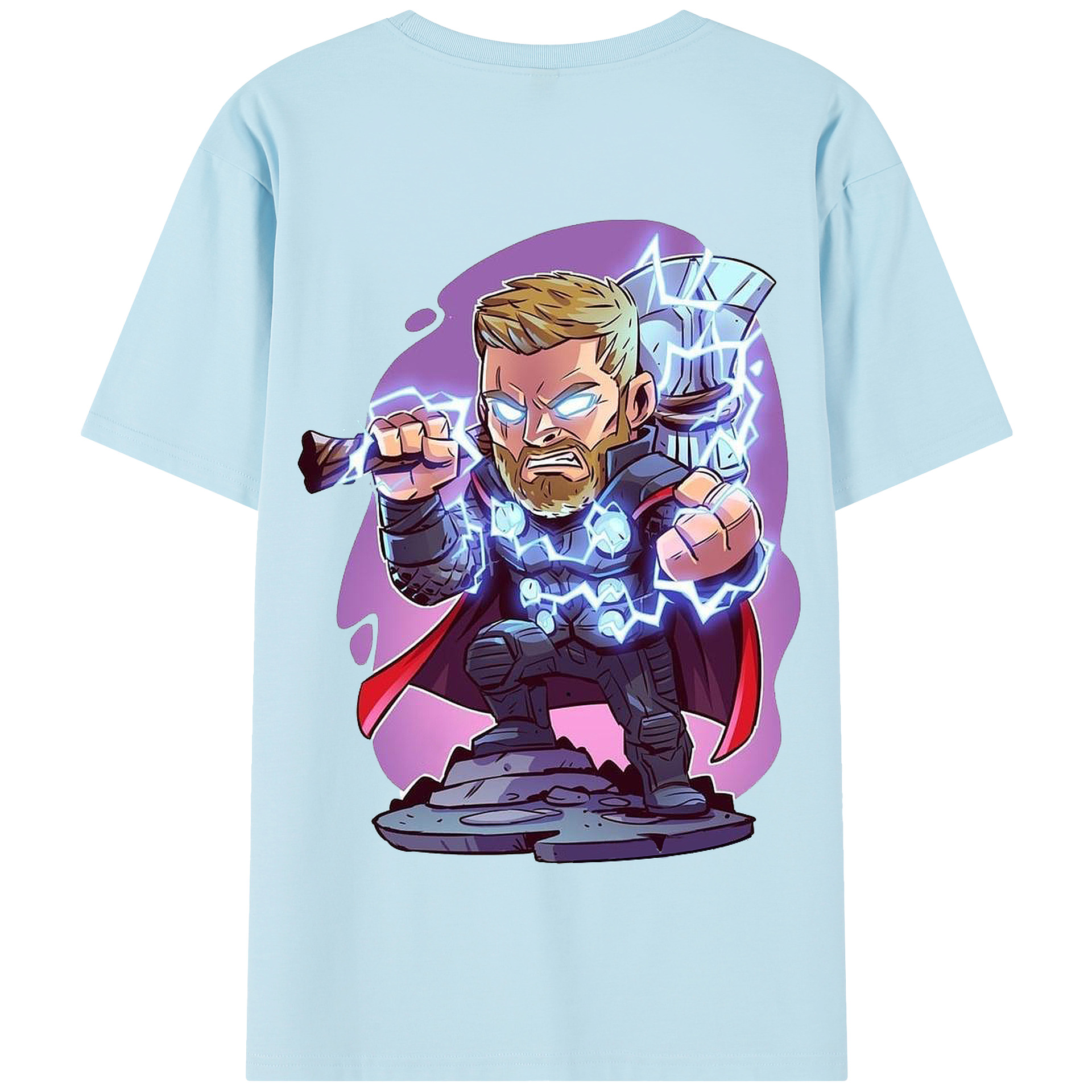 （画像用） アベンジャーズ The Avengers 綿100％半袖Tシャツ（背面プリント）